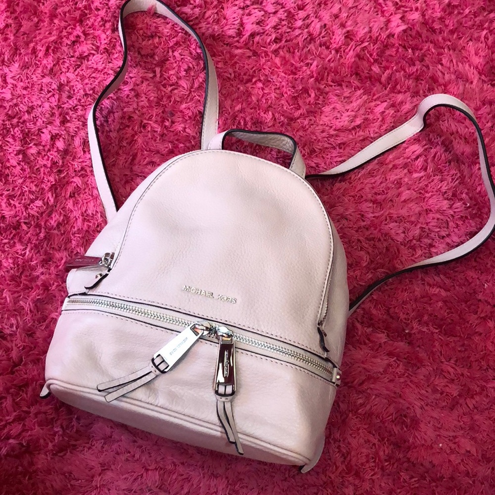 Michael Kors mini pale pink backpac